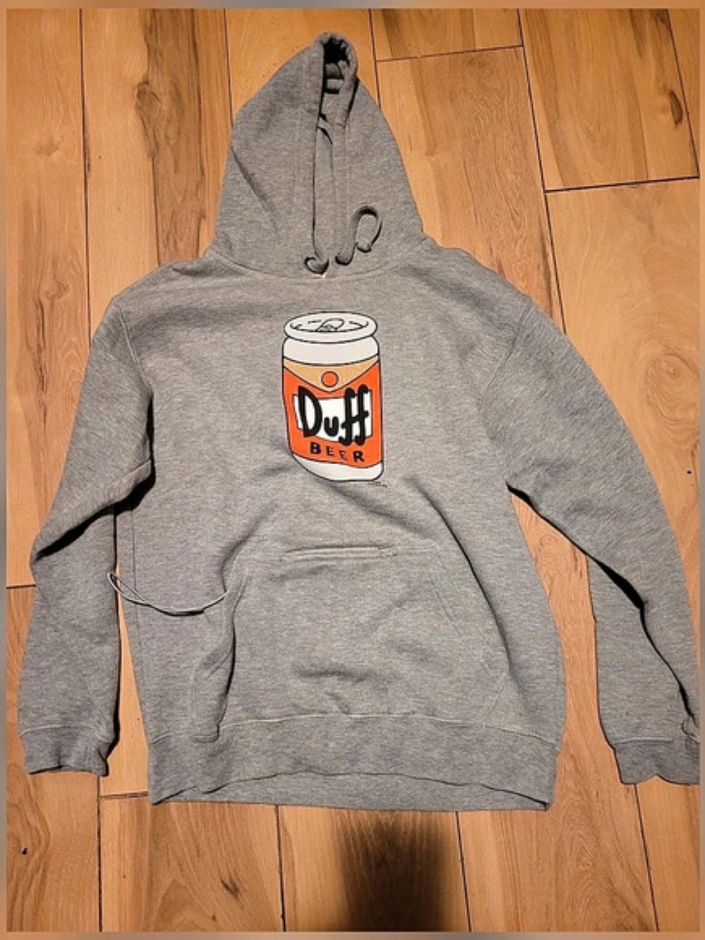 Universal Studios The Simpsons Duff Beer Hoodie Duff Beer Graphic Hoodie Size M